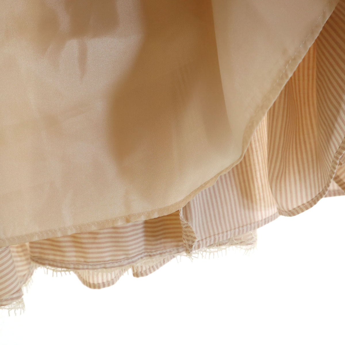 未使用 JILLSTUART ジルスチュアート ストライプ ボーダー柄 ミニスカート 4 ベージュ系 レディース