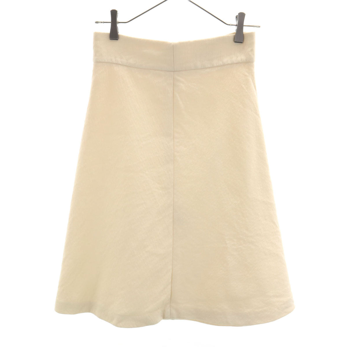 JIL SANDER ジルサンダー イタリア製 ミディスカート 34 生成り レディース
