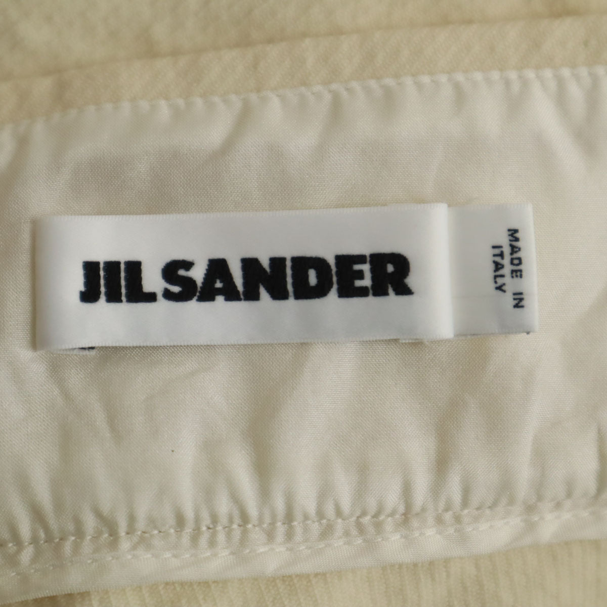 JIL SANDER ジルサンダー イタリア製 ミディスカート 34 生成り レディース