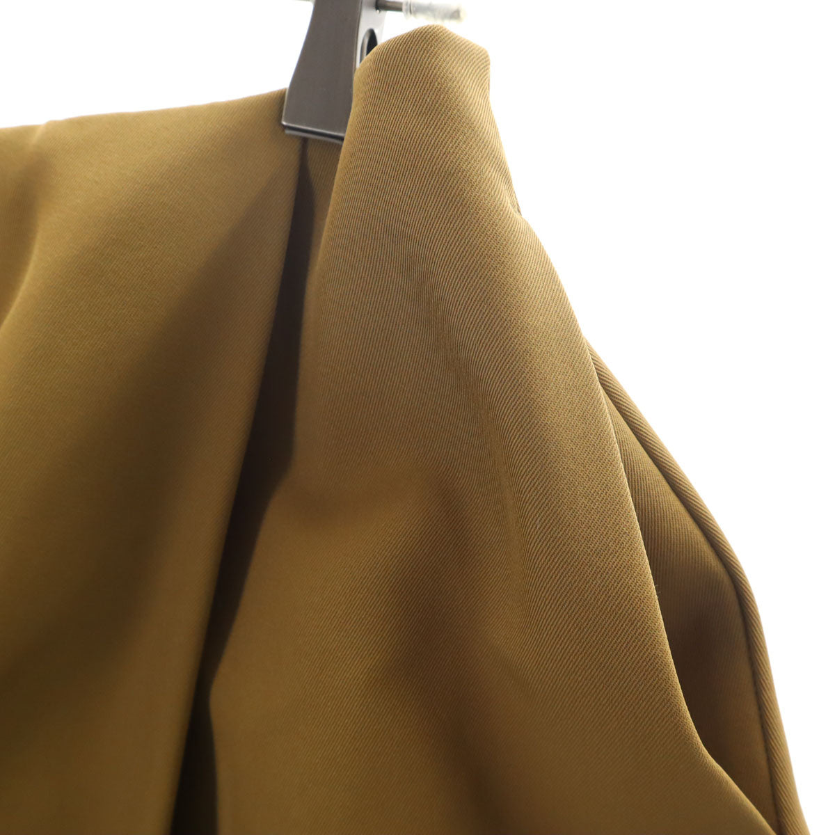 JIL SANDER NAVY ジルサンダーネイビー イタリア製 ミディ丈 プリーツスカート 34 カーキブラウン フレア レディース