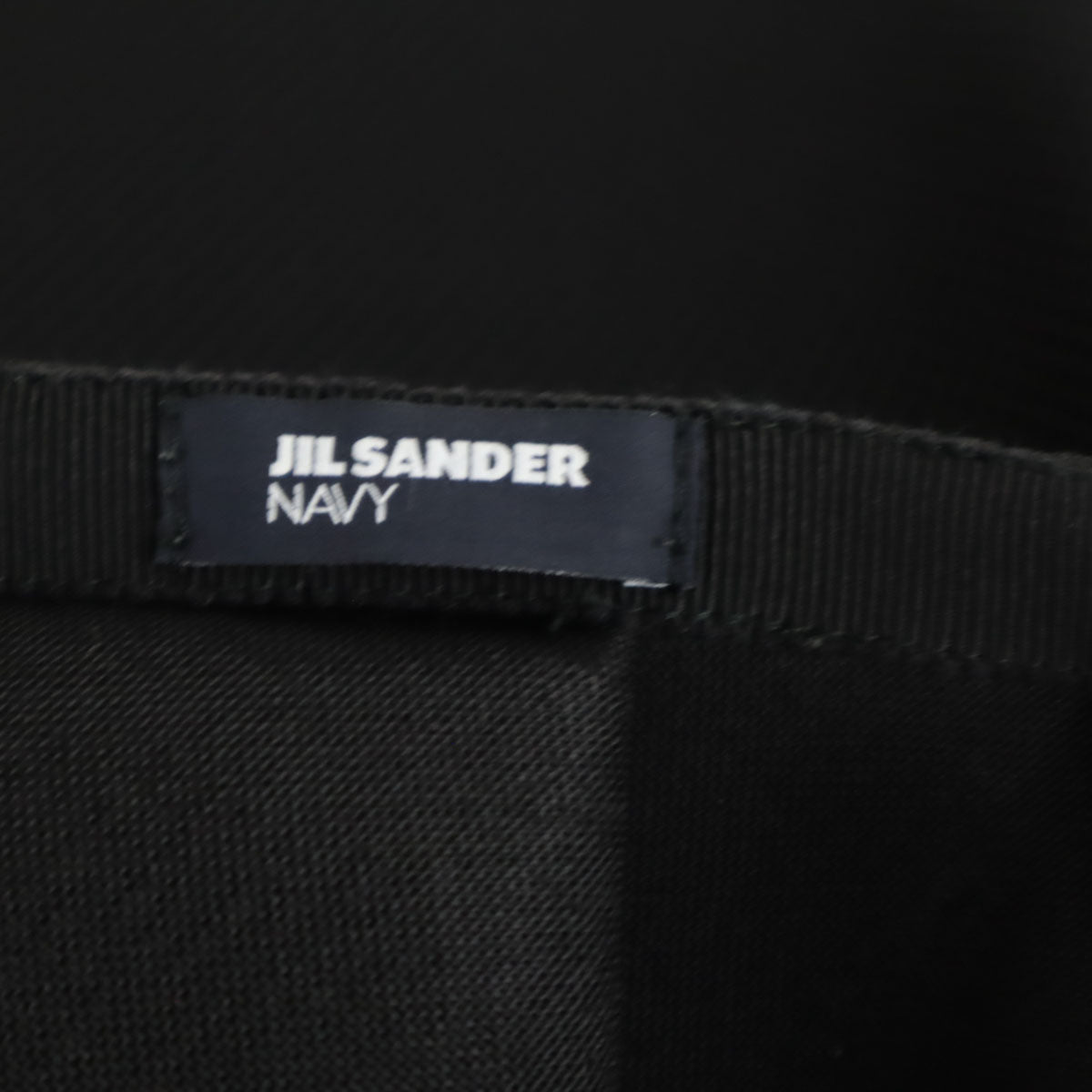 JIL SANDER NAVY ジルサンダーネイビー イタリア製 ミディ丈 メッシュ ボックス プリーツスカート 32 ブラック ラップ レディース