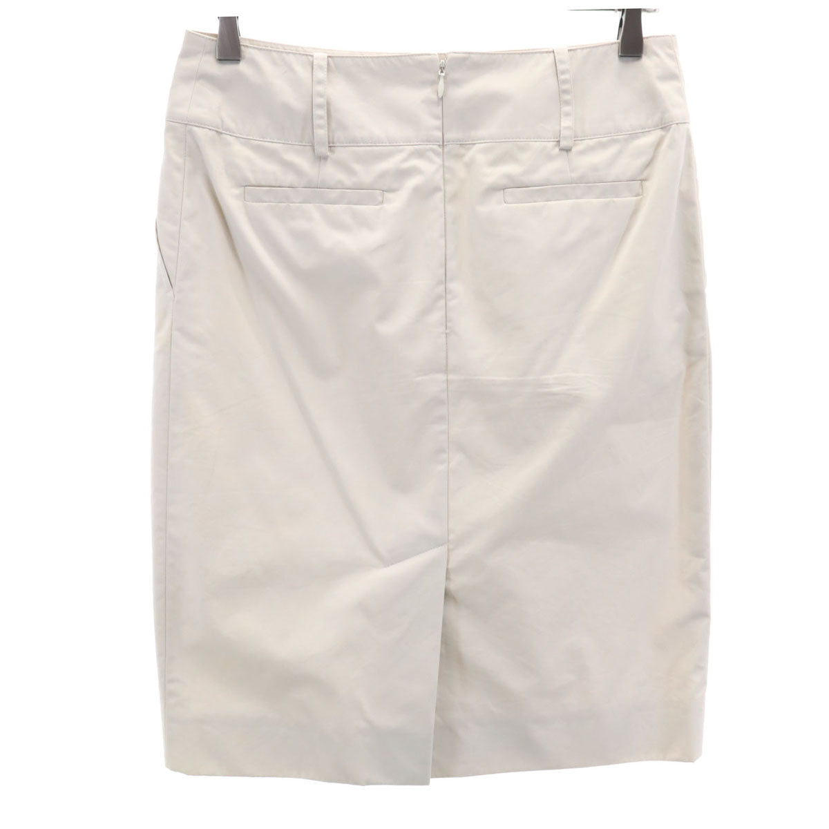 CELINE セリーヌ フランス製 ミディ丈 タイトスカート 36 グレージュ レディース