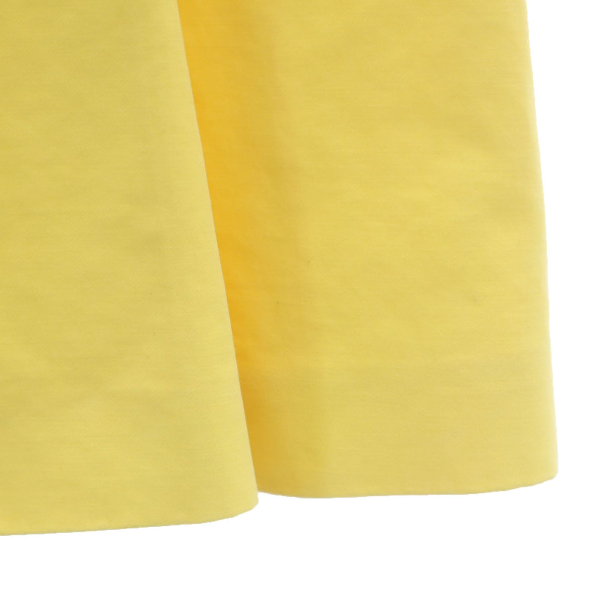 CELINE セリーヌ フランス製 ミディ丈 プリーツスカート 36 イエロー レディース