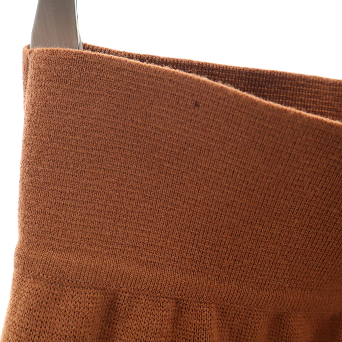 CELINE セリーヌ イタリア製 ミディ丈 ニット タイトスカート 40 ブラウン レディース