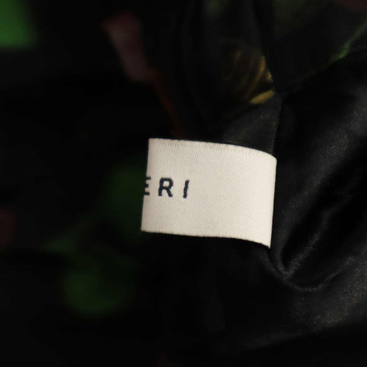 AMERI UNDRESSED アメリ 花柄 ロング丈 シウォン プリーツスカート 黒系 レディース