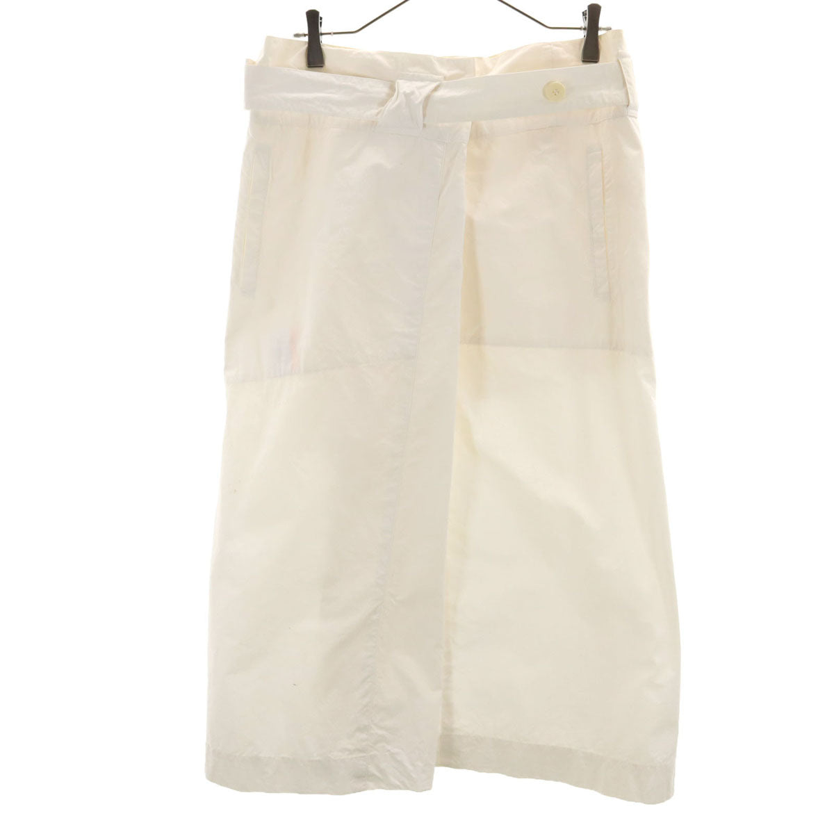 ISSEY MIYAKE イッセイミヤケ 80s 筆タグ ヴィンテージ ロングスカート M ホワイト レディース