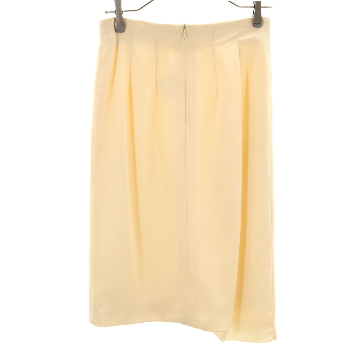 CELINE セリーヌ フランス製 ミモレ丈 タイトスカート 40 ベージュ レディース