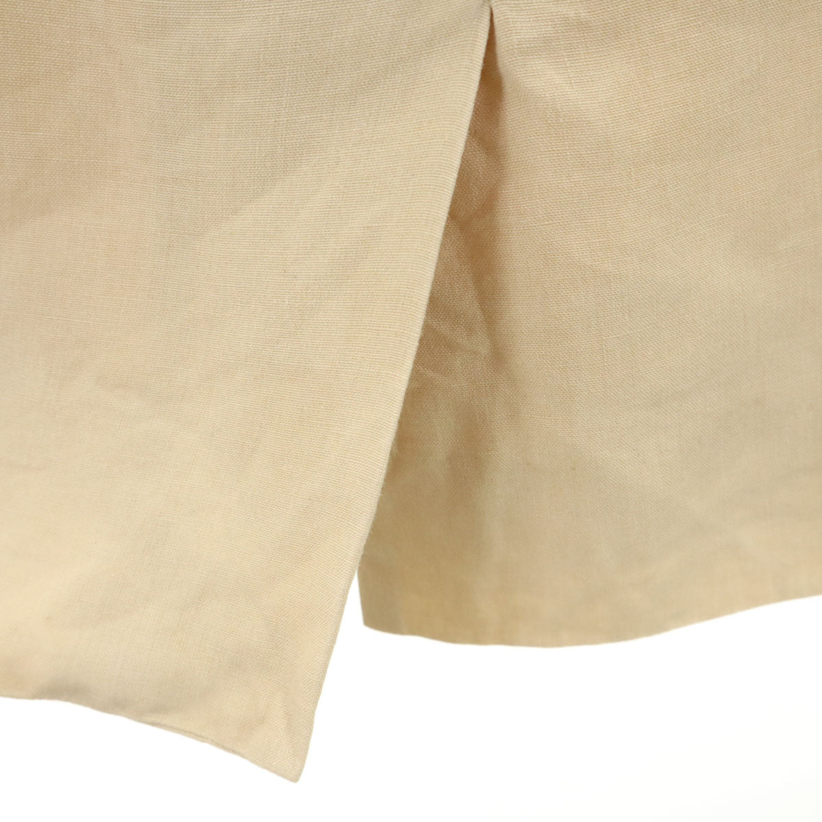 CELINE セリーヌ フランス製 リネン ミディ丈 タイトスカート 38 ベージュ レディース