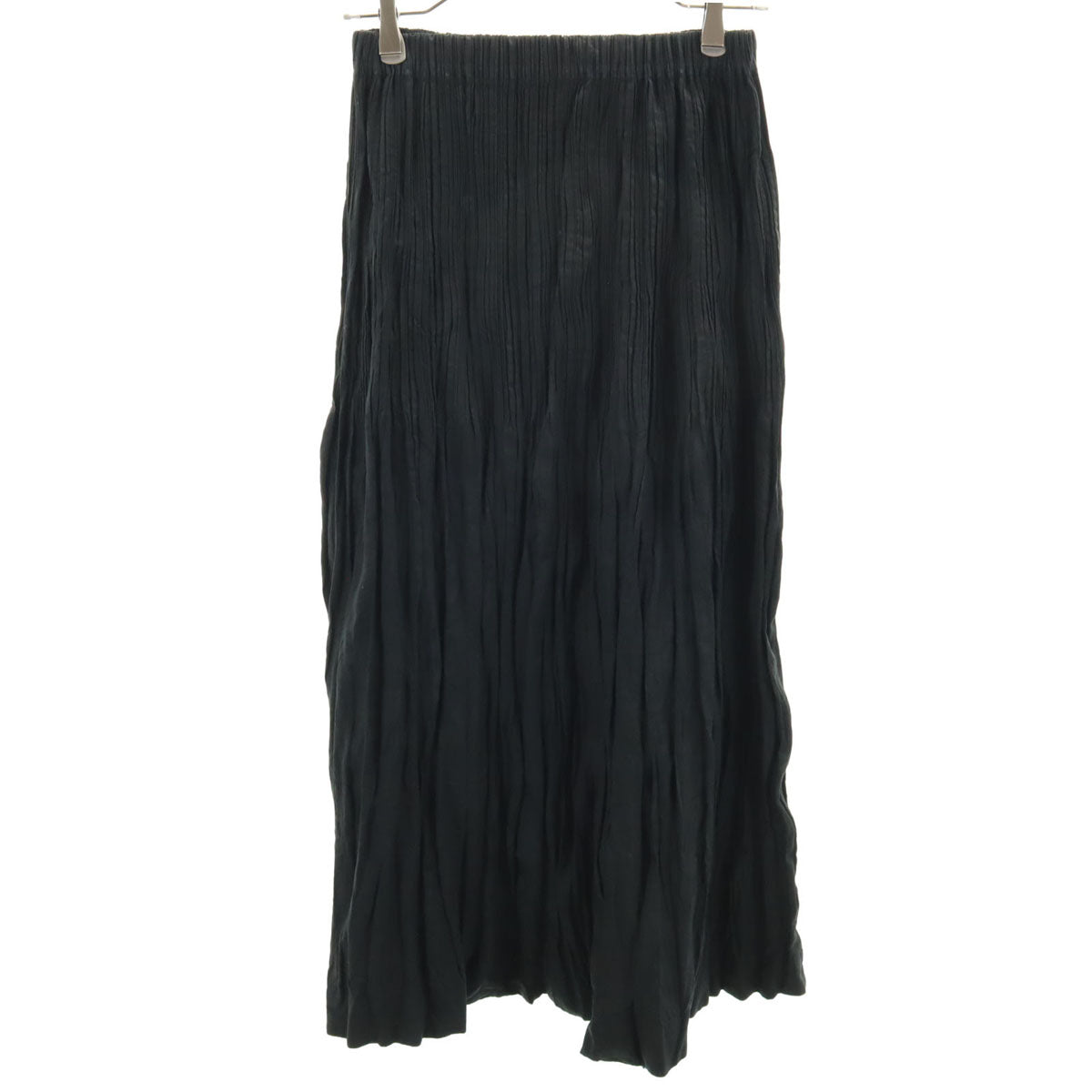 ISSEY MIYAKE イッセイミヤケ 90s 日本製 オールド ロング丈 プリーツ加工 スカート サルエルパンツ L ブラック レディース