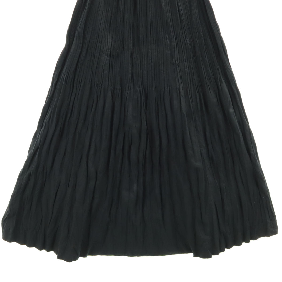 ISSEY MIYAKE イッセイミヤケ 90s 日本製 オールド ロング丈 プリーツ加工 スカート サルエルパンツ L ブラック レディース