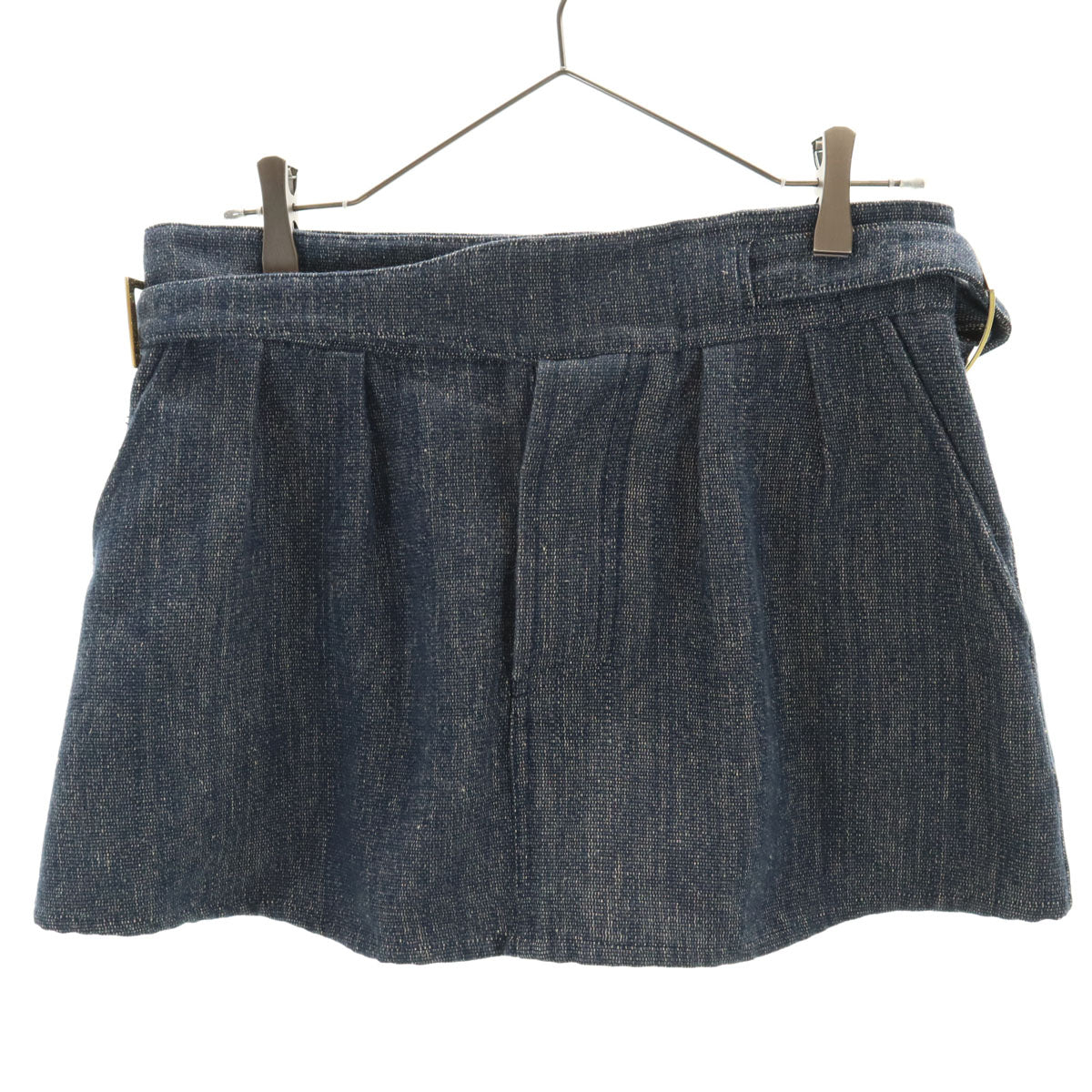 MARNI マルニ イタリア製 リネンブレンド ミニスカート 38 インディゴ レディース
