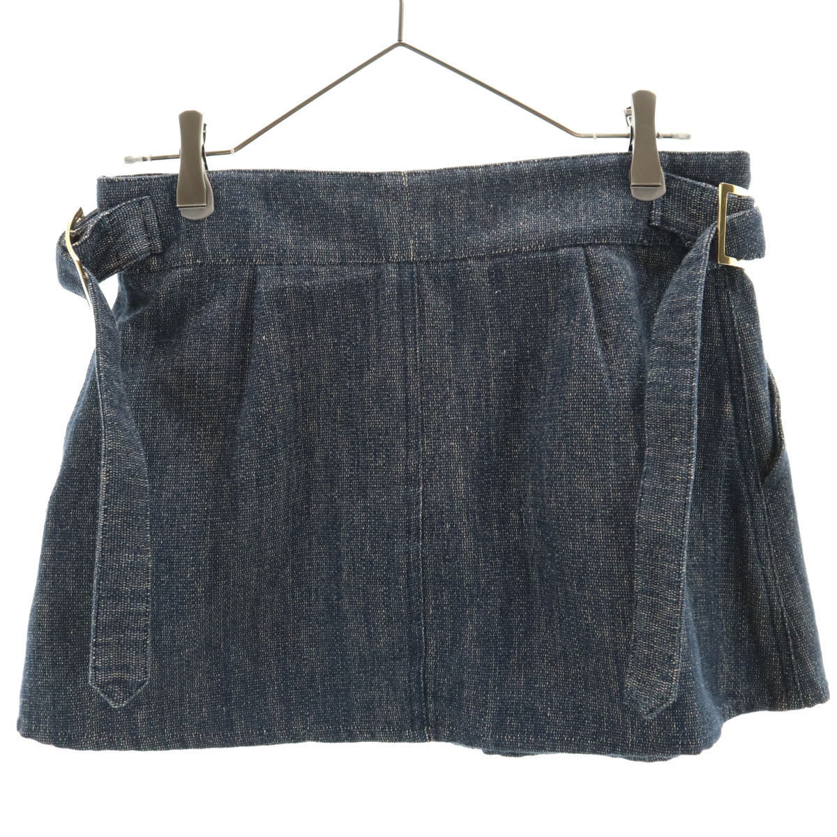 MARNI マルニ イタリア製 リネンブレンド ミニスカート 38 インディゴ レディース