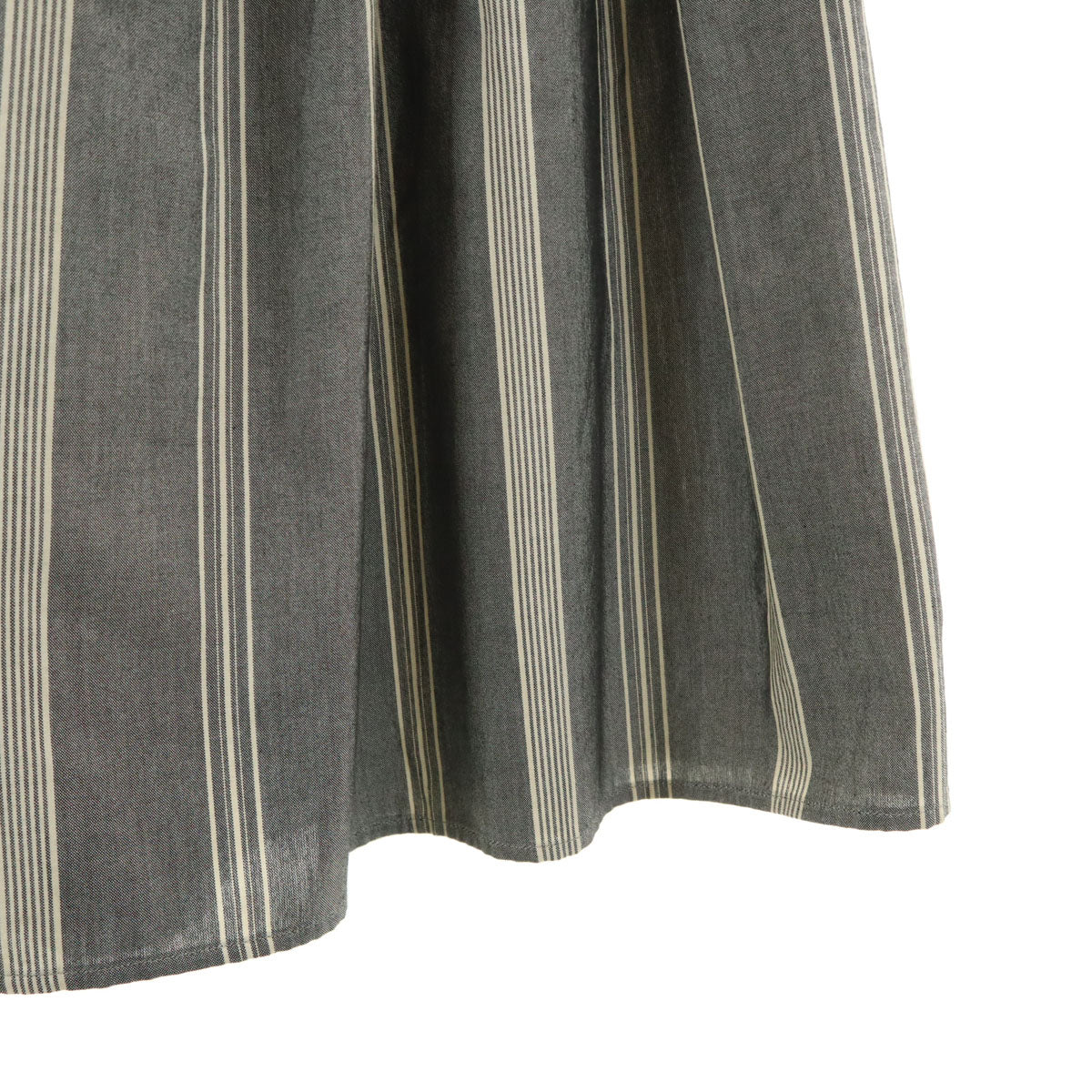 MARGARET HOWELL マーガレットハウエル シルクブレンド 日本製 ミディ丈 スカート 1 グレー レディース