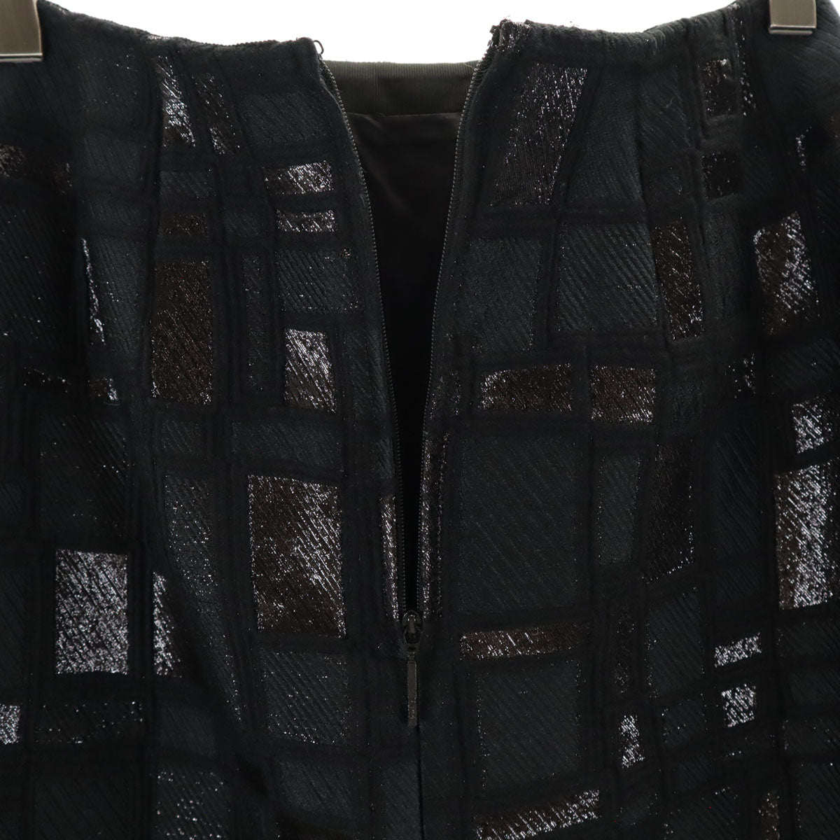 Rene ルネ 日本製 ウールブレンド ミディ丈 スカート 36 ブラック レディース