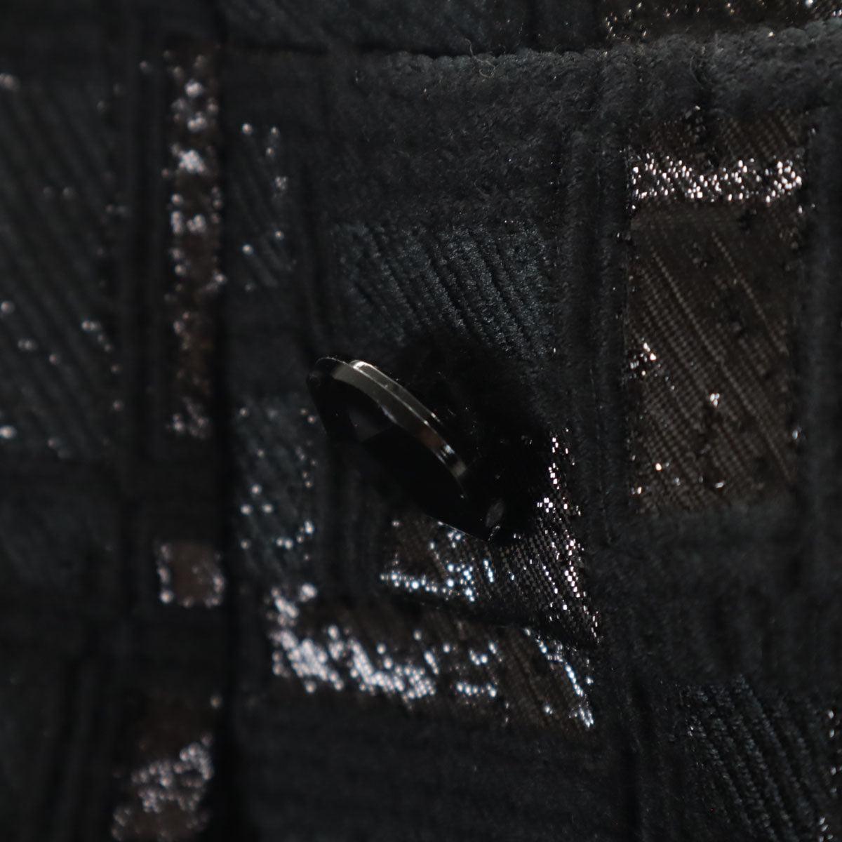 Rene ルネ 日本製 ウールブレンド ミディ丈 スカート 36 ブラック レディース