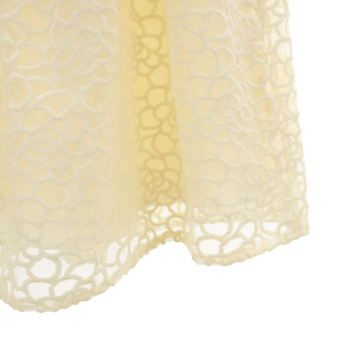 Rene ルネ 日本製 ウールブレンド ミディ丈 フレアスカート 34 ホワイト系 レディース