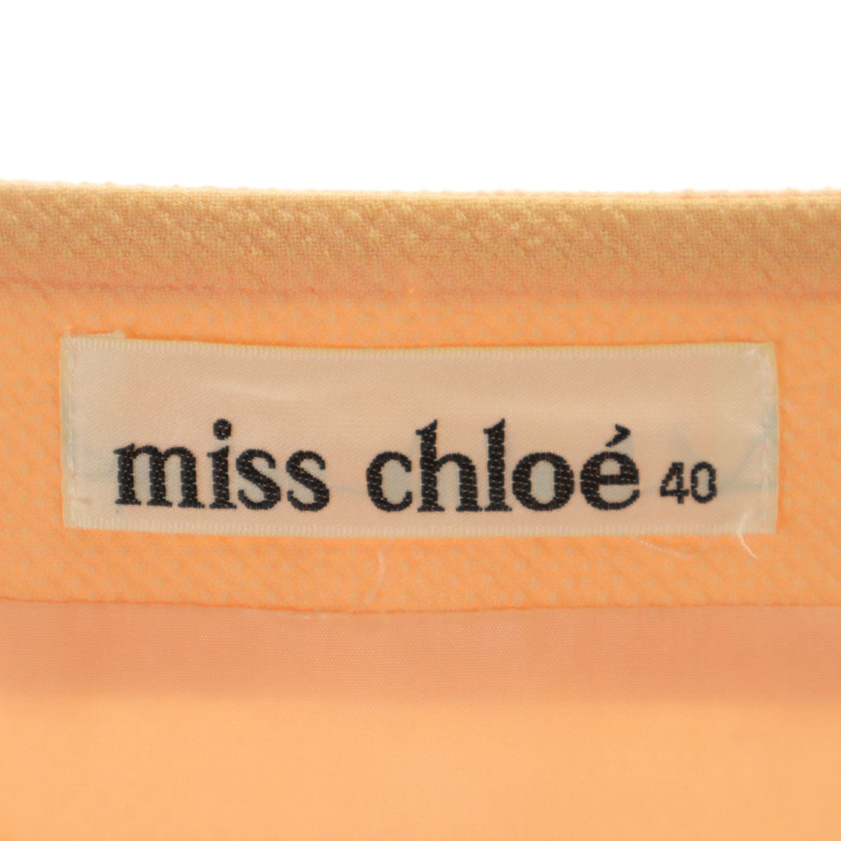 miss chloe ミスクロエ 日本製 ウールブレンド ミディ丈 スカート 40 オレンジ系 レディース