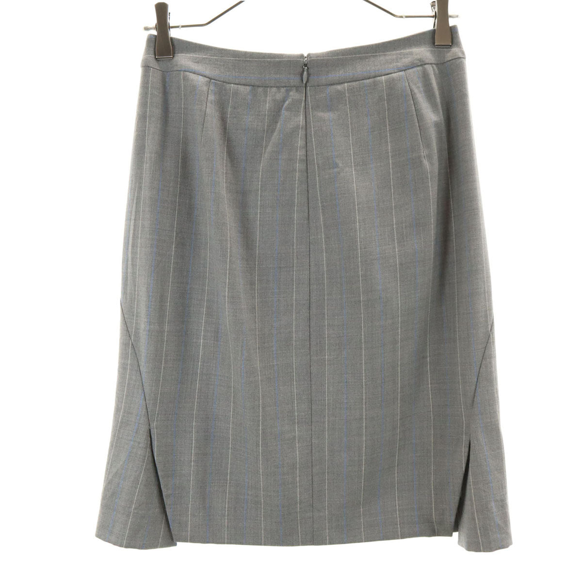 theory セオリー 日本製 ウール ミディ丈 スカート 2 グレー レディース