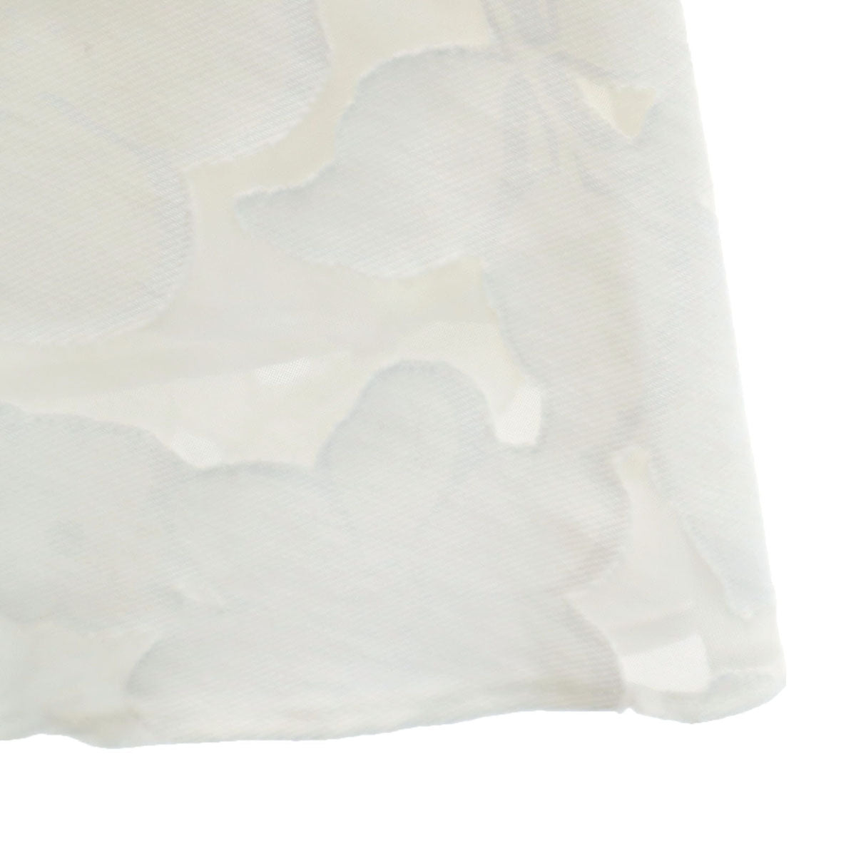 Rene ルネ 日本製 花柄 ミディ丈 フレアスカート 36 ホワイト レディース