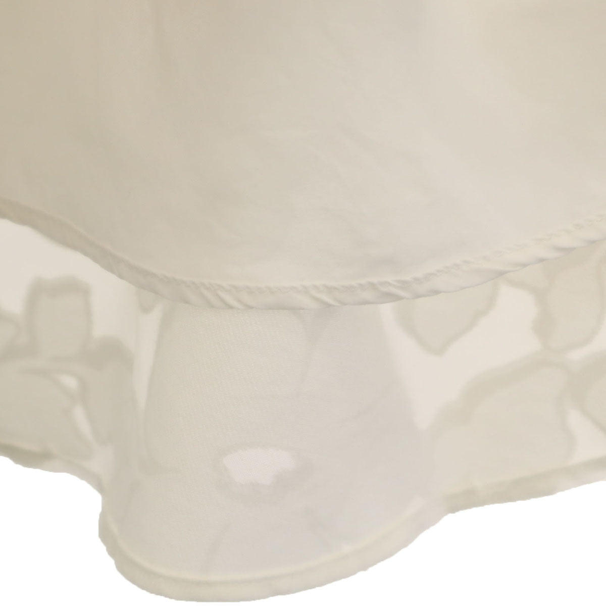 Rene ルネ 日本製 花柄 ミディ丈 フレアスカート 36 ホワイト レディース