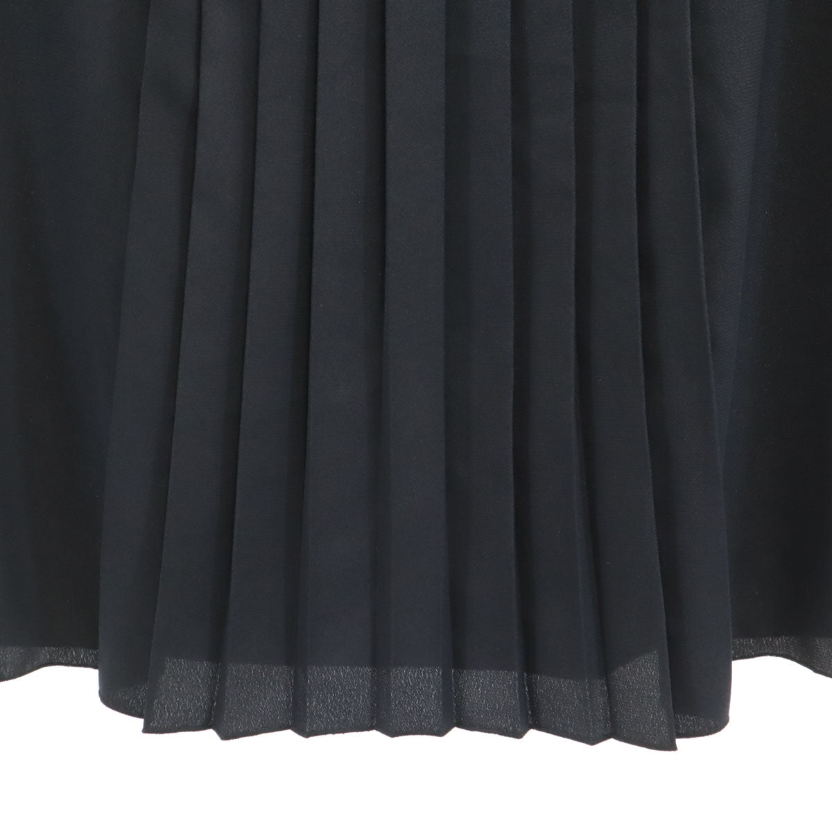 agnes b. アニエスベー 日本製 ミディ丈 プリーツ タイトスカート 38 ブラック レディース