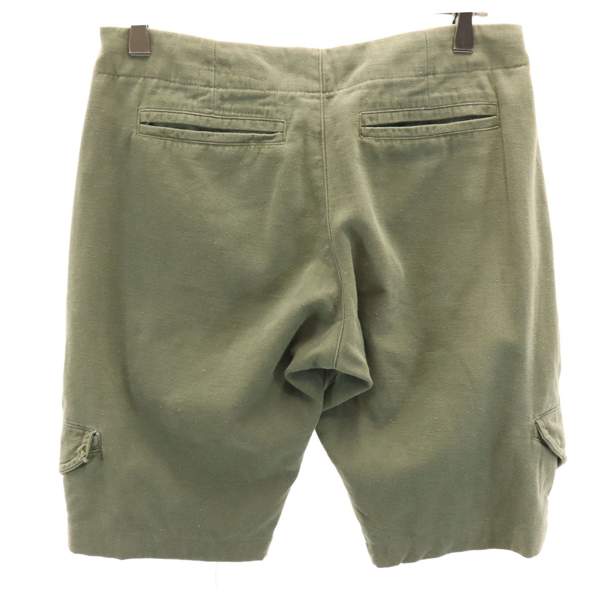 GREG LAUREN グレッグローレン USA製 カーゴショートパンツ 0 カーキ メンズ