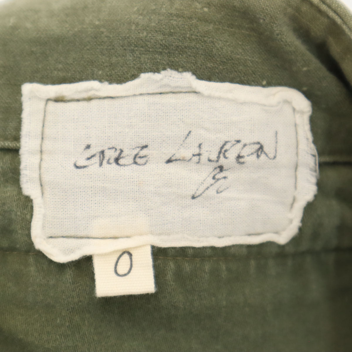 GREG LAUREN グレッグローレン USA製 カーゴショートパンツ 0 カーキ メンズ