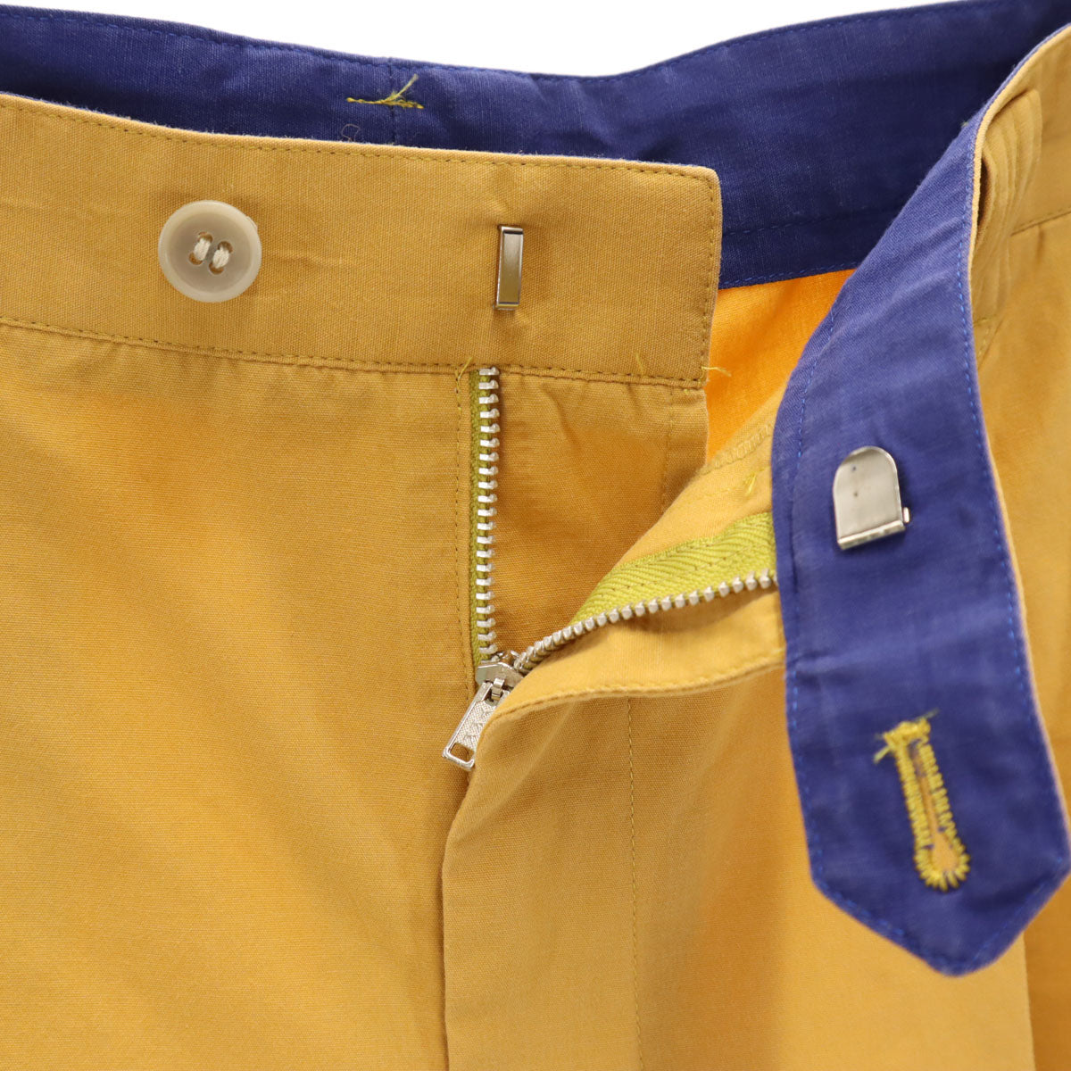 Christian Dior MONSIEUR クリスチャンディオール ムッシュ 90s オールド タック ショートパンツ 85 山吹色 メンズ