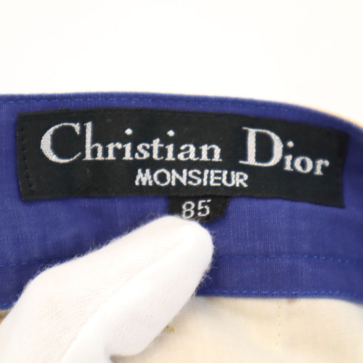 Christian Dior MONSIEUR クリスチャンディオール ムッシュ 90s オールド タック ショートパンツ 85 山吹色 メンズ