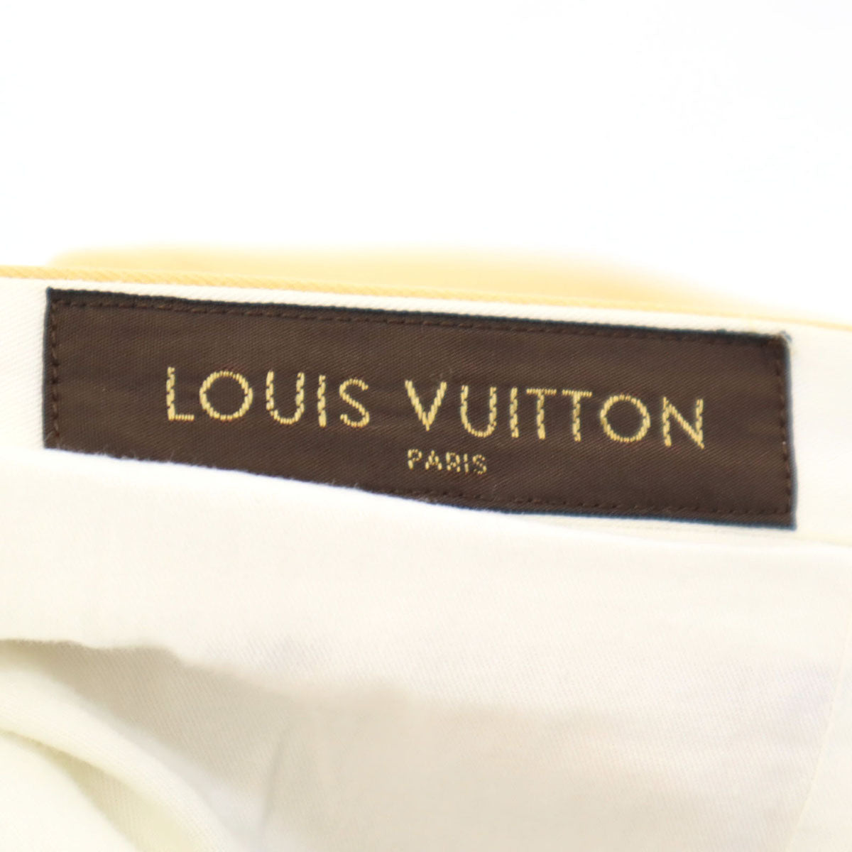 LOUIS VUITTON ルイヴィトン イタリア製 ハーフパンツ 40 山吹色 レディース