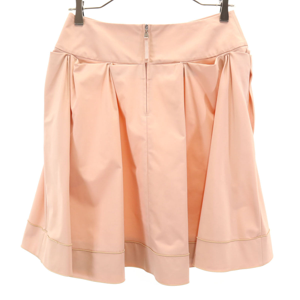 FOXEY NEW YORK フォクシーニューヨーク 日本製 ミニ丈 フレアスカート 40 サーモンピンク レディース