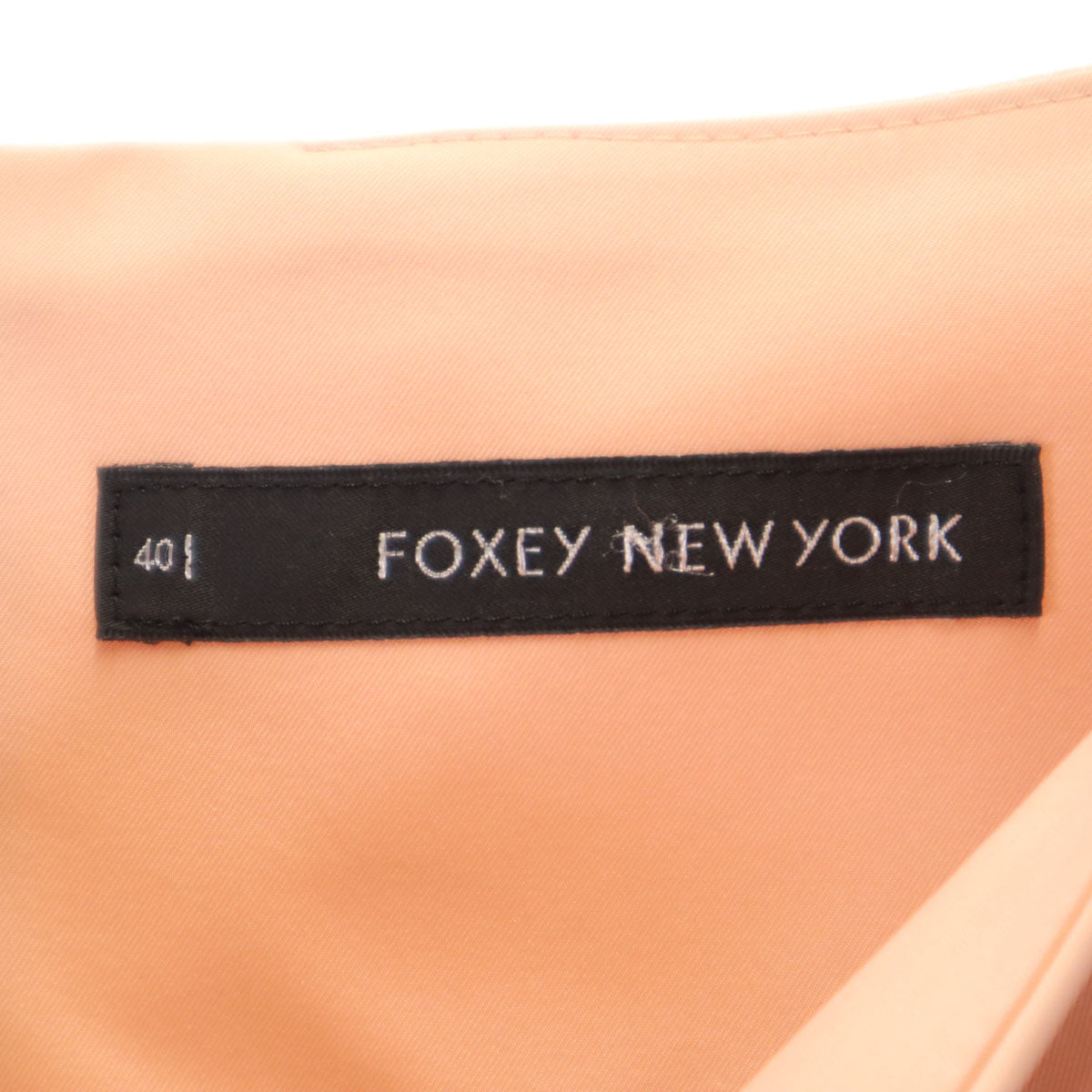 FOXEY NEW YORK フォクシーニューヨーク 日本製 ミニ丈 フレアスカート 40 サーモンピンク レディース