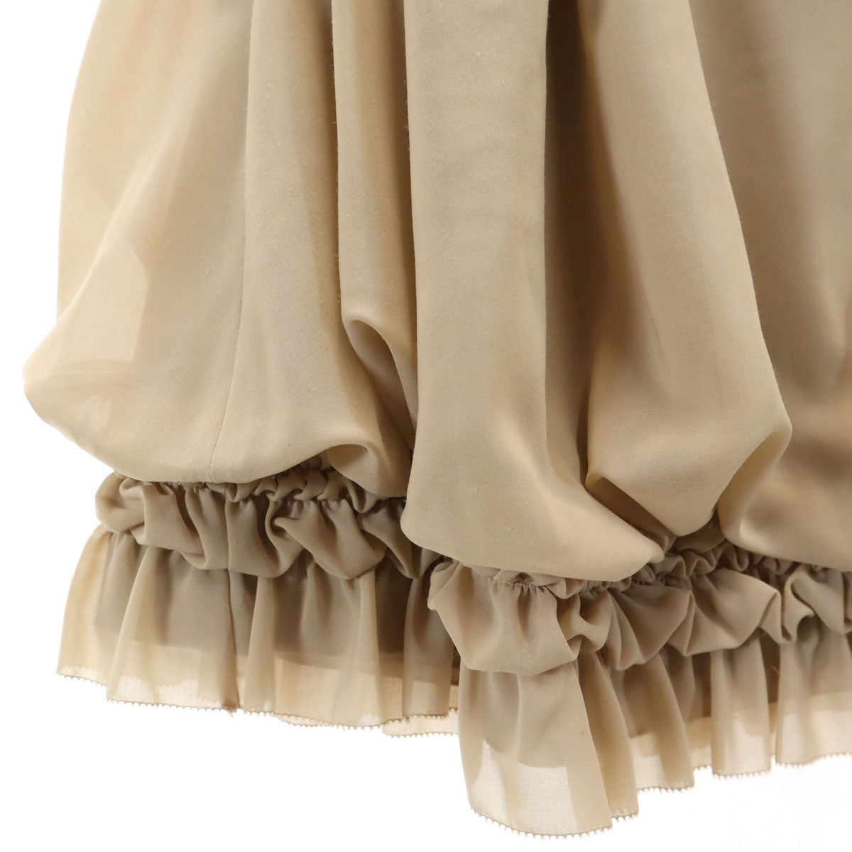 FOXEY NEW YORK フォクシーニューヨーク 日本製 ミニ丈 フレアスカート 38 ベージュ レディース