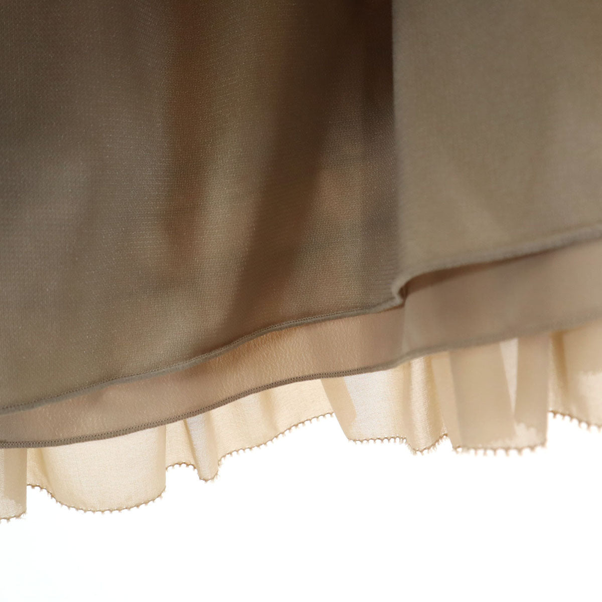 FOXEY NEW YORK フォクシーニューヨーク 日本製 ミニ丈 フレアスカート 38 ベージュ レディース