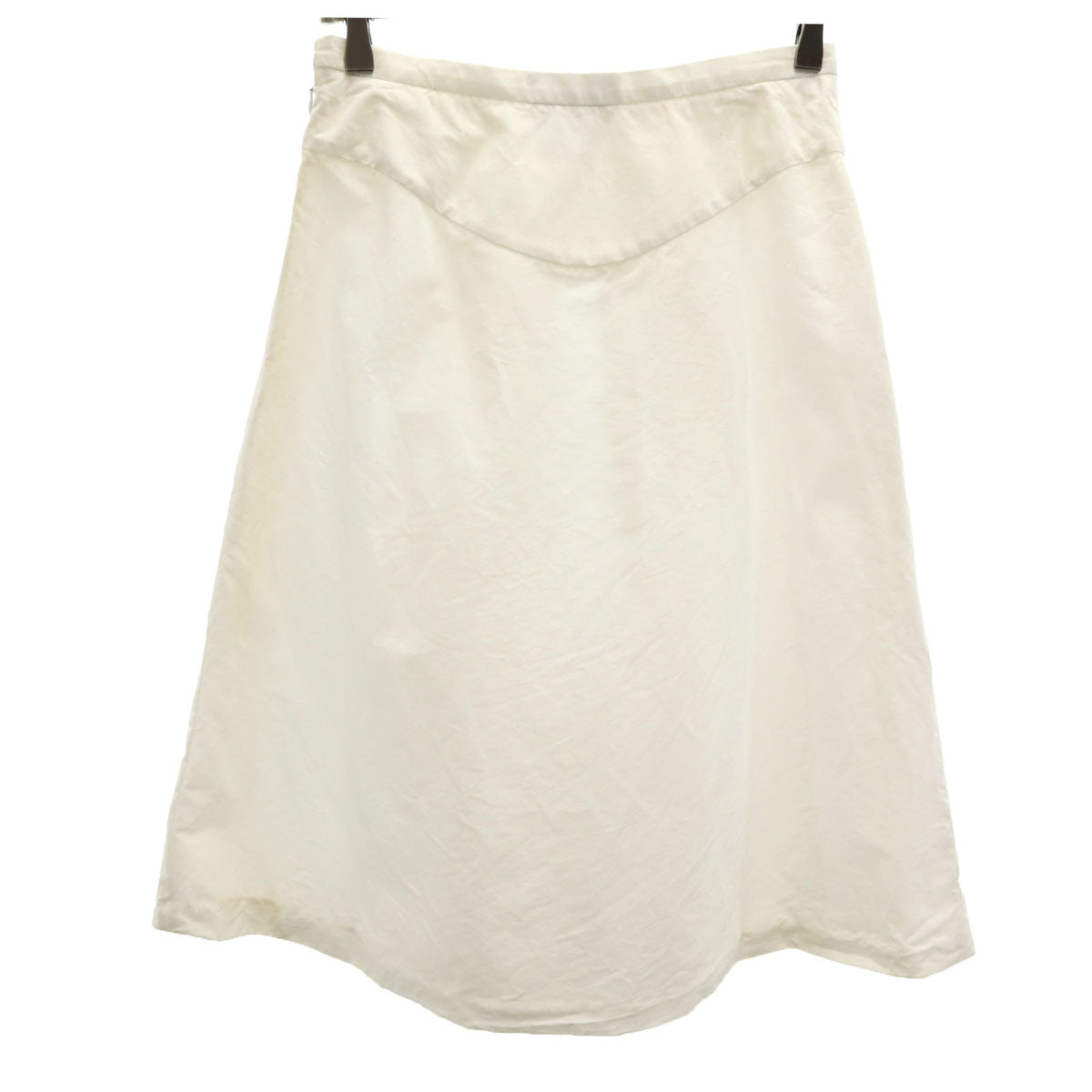 Salvatore Ferragamo サルヴァトーレフェラガモ イタリア製 ミディスカート 38 ホワイト レディース