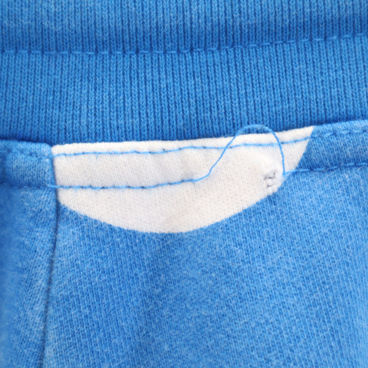 MOSCHINO モスキーノ ポルトガル製 ドット柄 スウェット ショートパンツ 48 水色 水玉 レディース