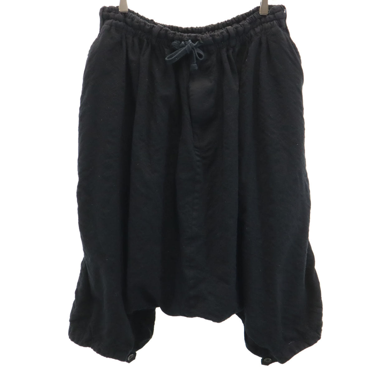 Ground Y グランドワイ 日本製 サルエルパンツ 3 ブラック ヨウジヤマモト メンズ