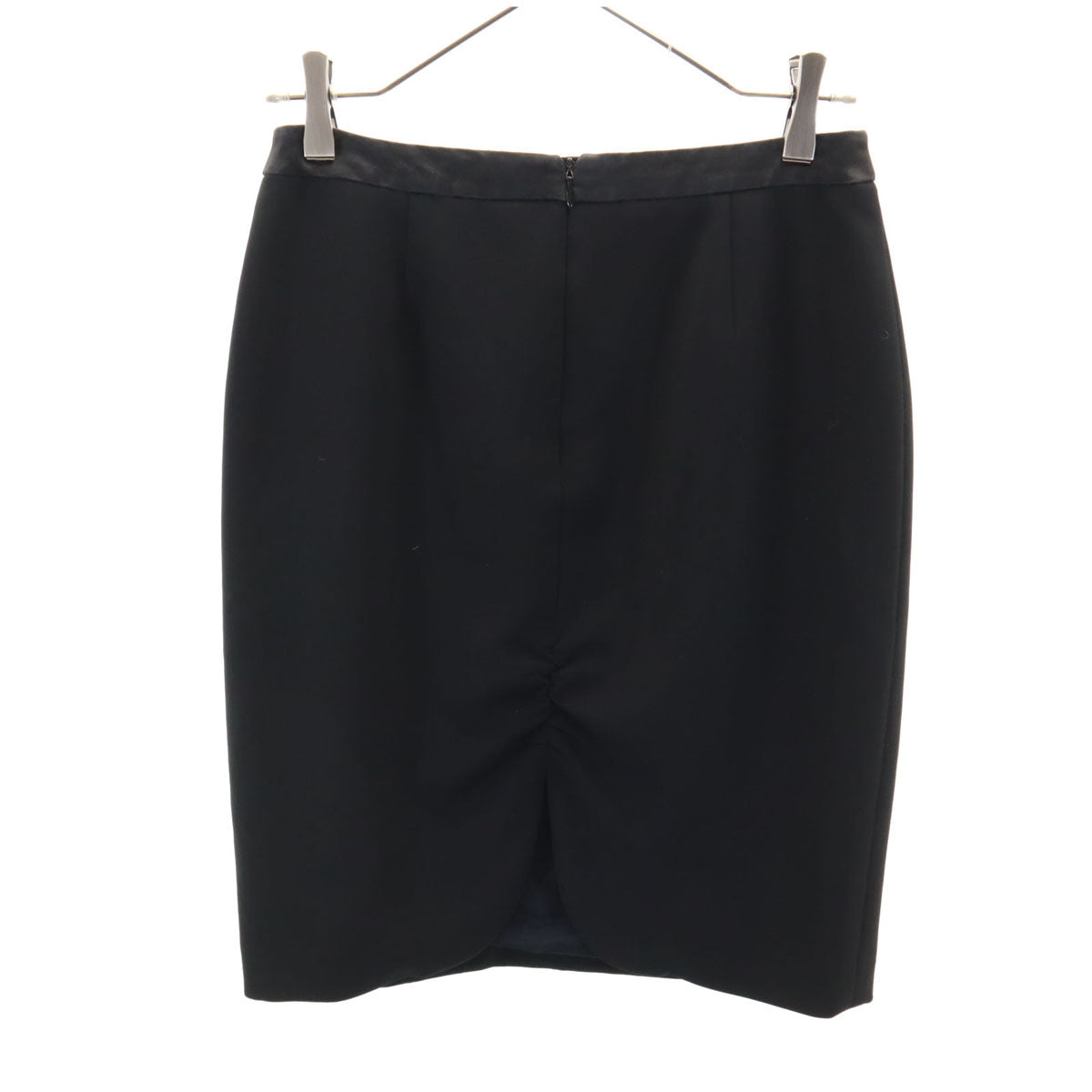 GIORGIO ARMANI ジョルジオアルマーニ イタリア製 ミディ丈 スカート 40 ブラック レディース