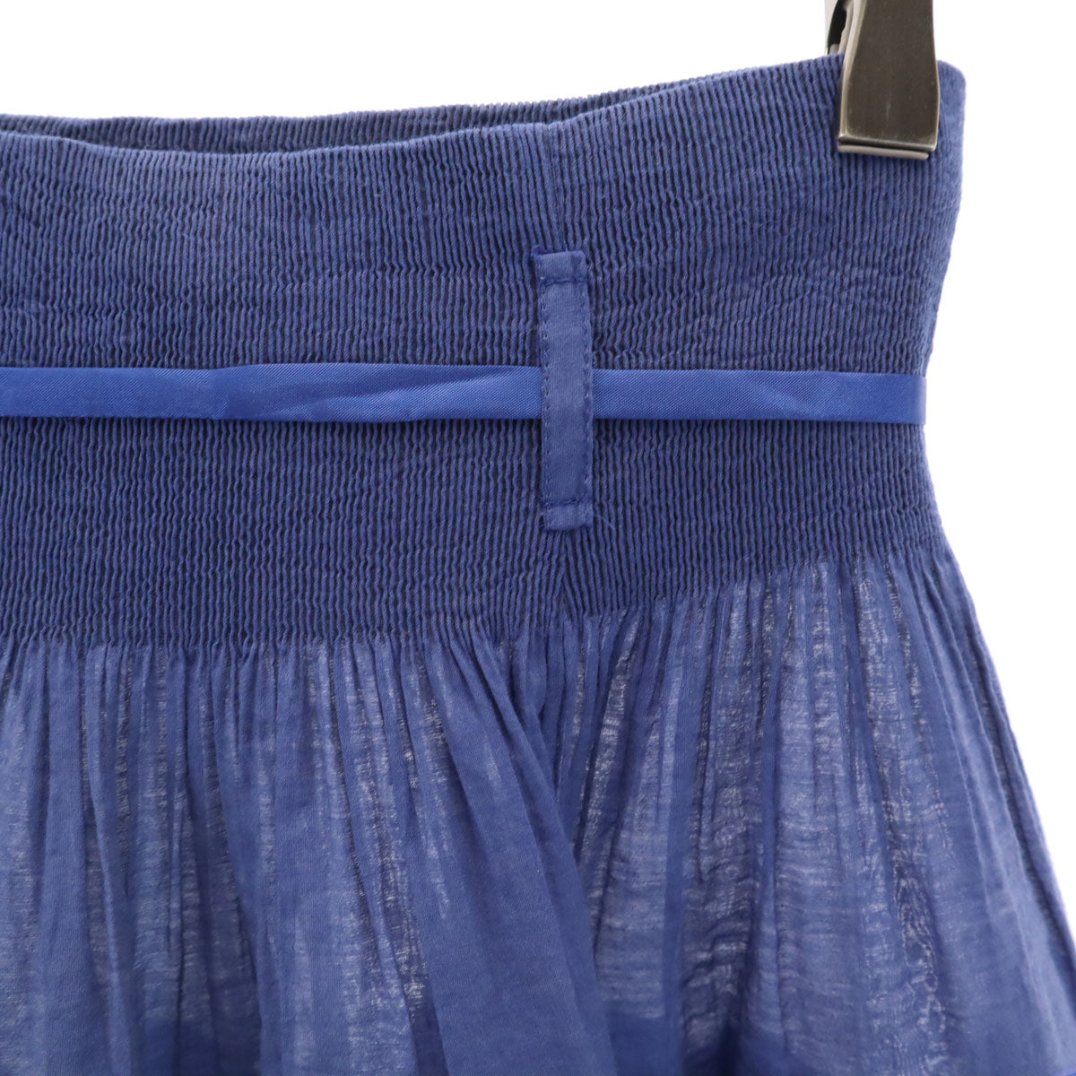 agnes b. アニエスベー ミモレ丈 スカート 1 ブルー レディース