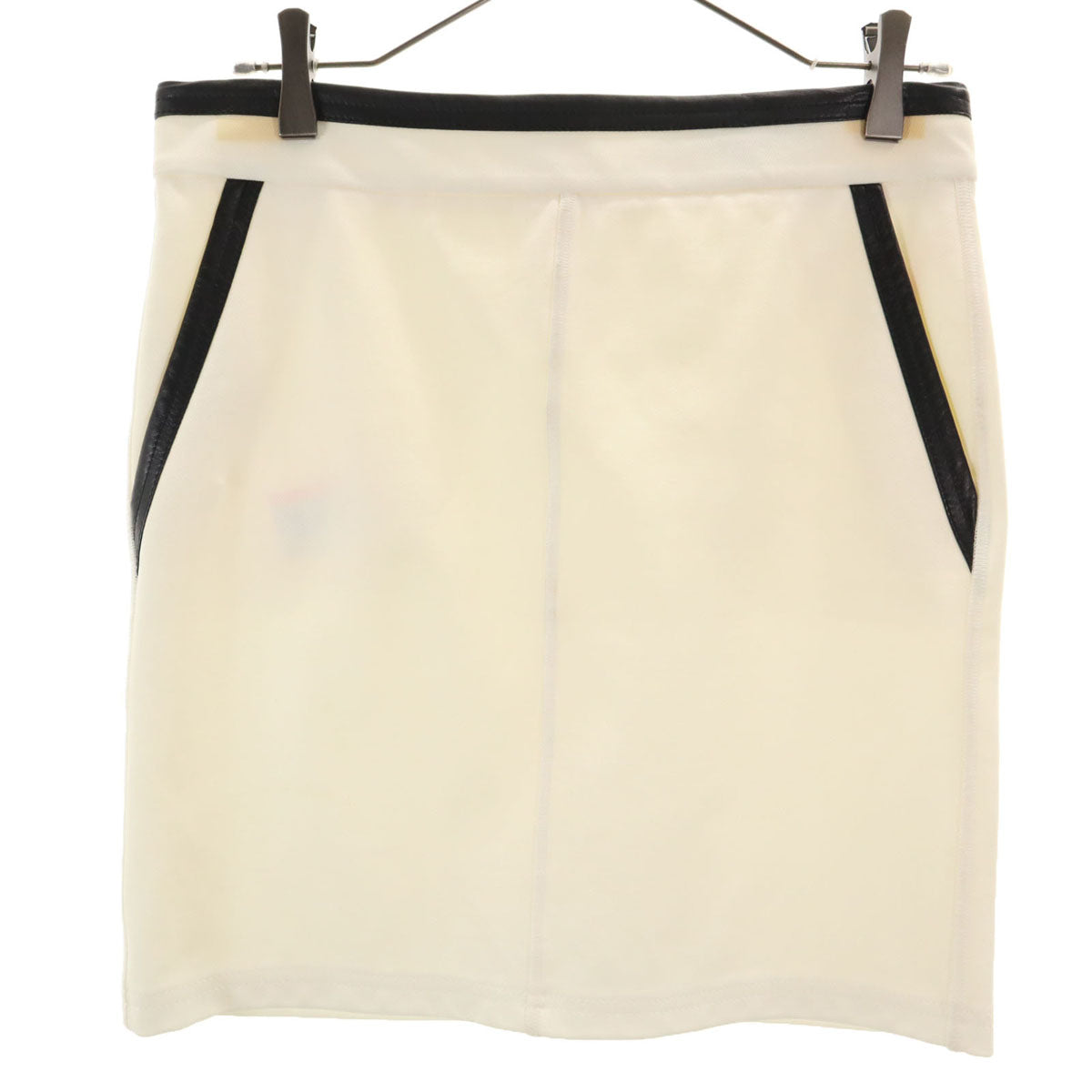 GUCCI グッチ イタリア製 ミニ丈 タイトスカート 38 ホワイト レディース