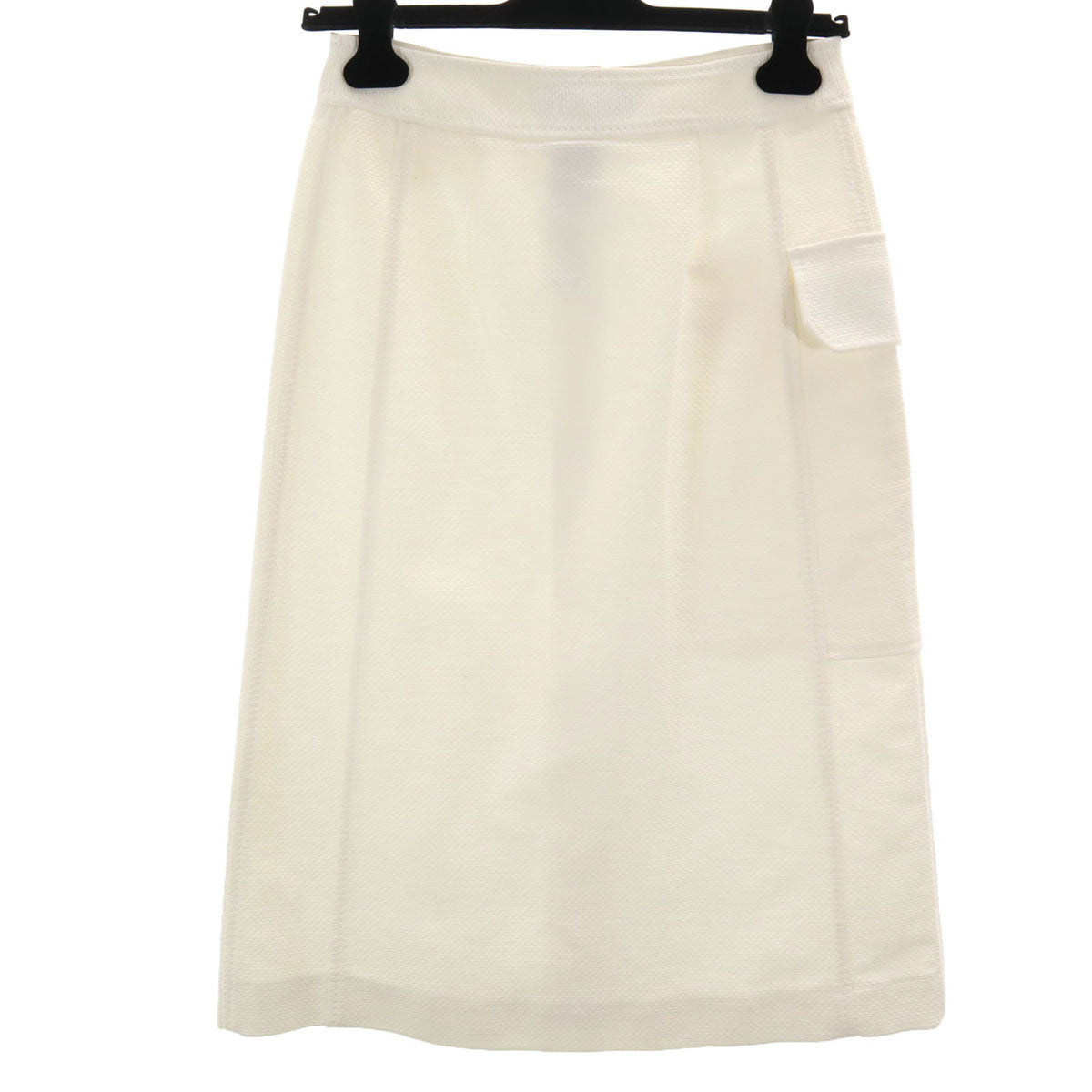 Emilio Pucci エミリオプッチ イタリア製 ミモレ丈 タイトスカート 38 アイボリー ハンガー付き レディース