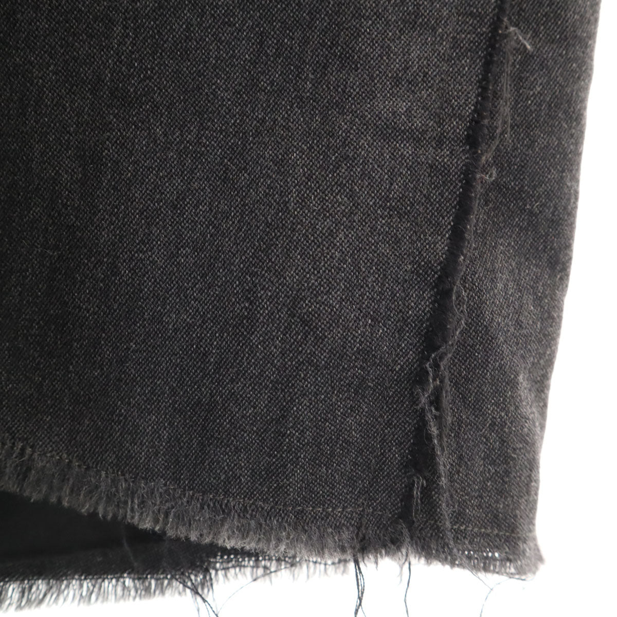 MARNI マルニ イタリア製 カットオフ加工 レイヤード ミディスカート 38 チャコールグレー レディース