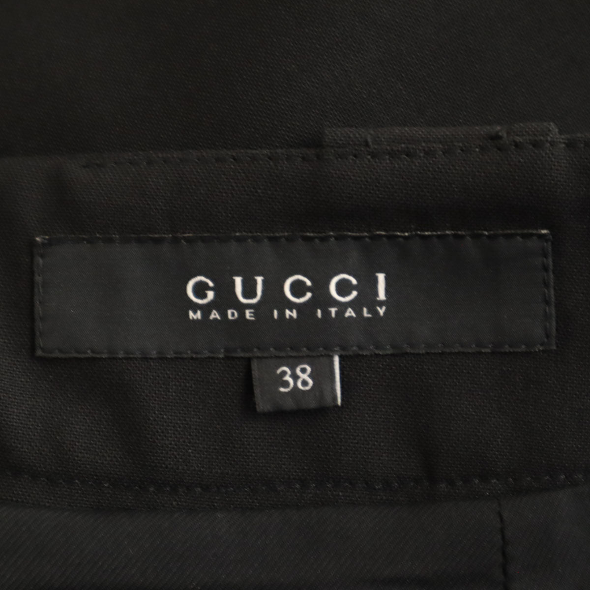 GUCCI グッチ イタリア製 ミディ丈 タイトスカート 38 ブラック レディース