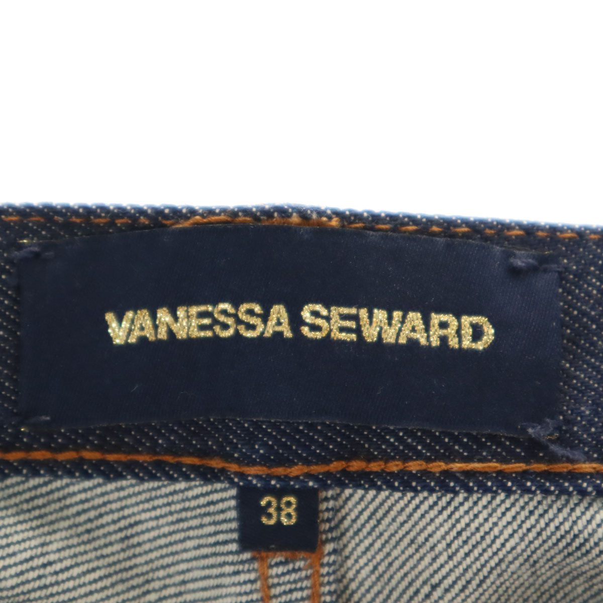 Vanessa Seward ヴァネッサスアード デニム ショートパンツ 38 ネイビー レディース