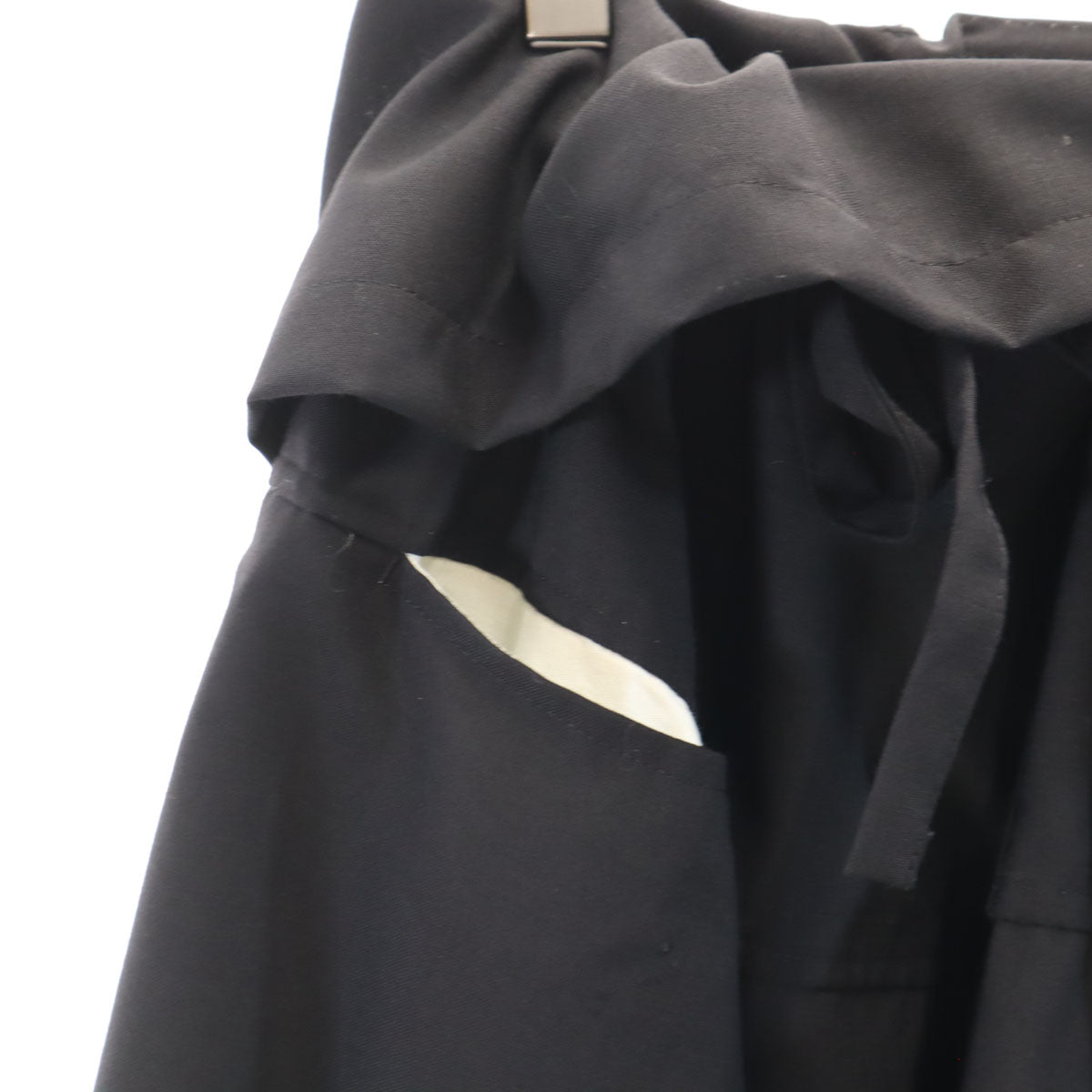 GANRYU COMME des GARCONS ガンリュウコムデギャルソン 2013年 日本製 サルエルパンツ S ブラック メンズ