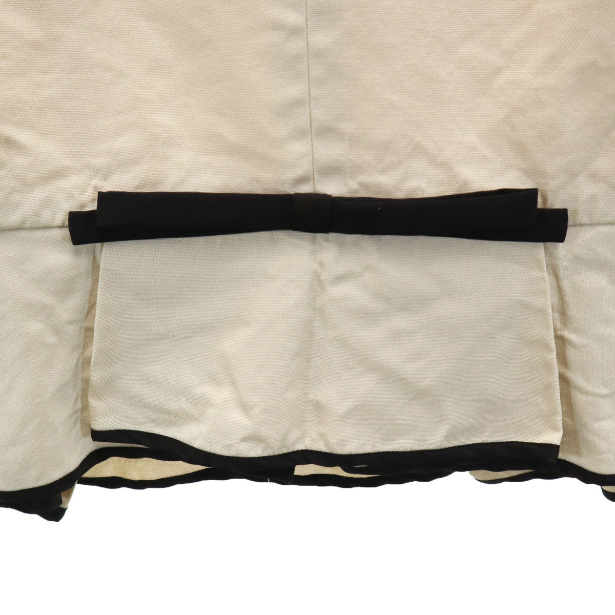 FOXEY フォクシー 日本製 シルク ミディスカート 38 ベージュ レディース