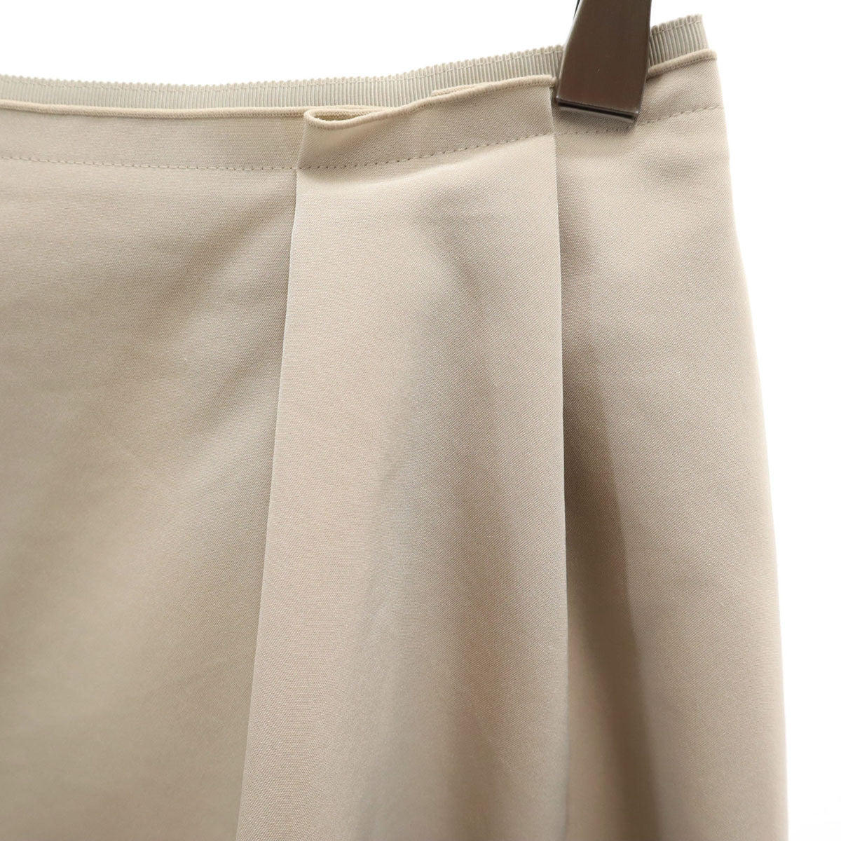 FOXEY NEW YORK フォクシーニューヨーク 日本製 ミディ丈 フレアスカート 38 グレージュ レディース