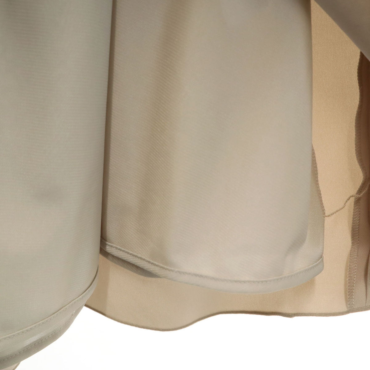 FOXEY NEW YORK フォクシーニューヨーク 日本製 ミディ丈 フレアスカート 38 グレージュ レディース