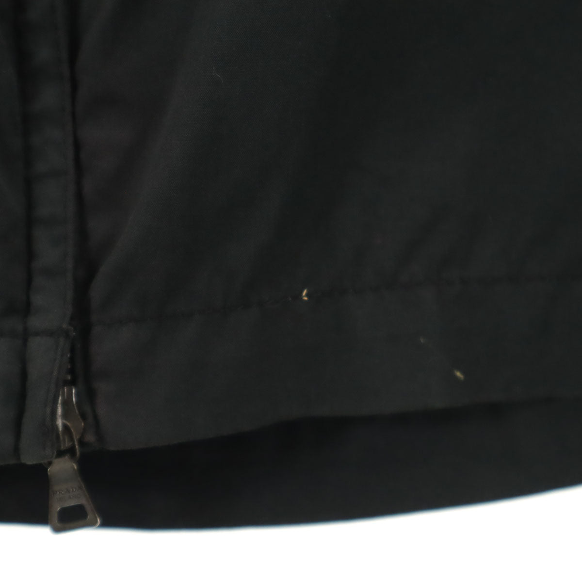 PRADA SPORTS プラダスポーツ イタリア製 ミディ丈 タイトスカート 40 ブラック系 RIRIジップ レディース