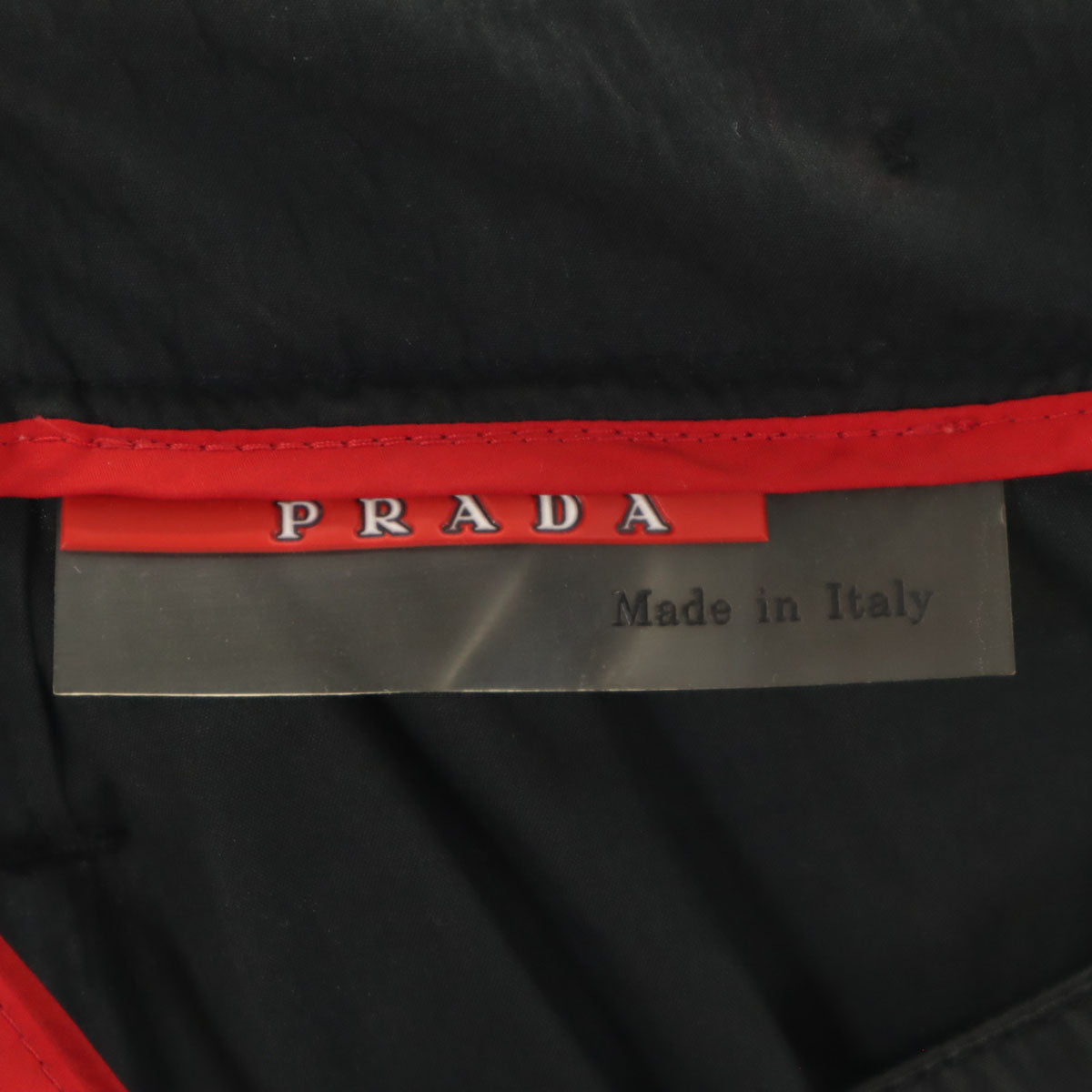 PRADA SPORTS プラダスポーツ イタリア製 ミディ丈 タイトスカート 40 ブラック系 RIRIジップ レディース